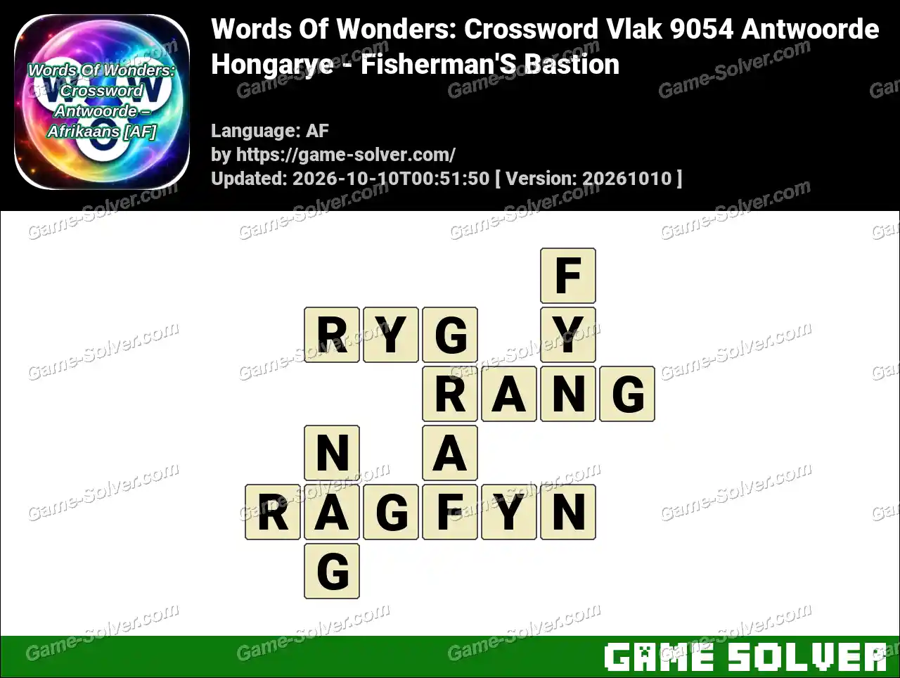 Words Of Wonders: Crossword Vlak 9054 Antwoorde – Hongarye – Fisherman’S Bastion